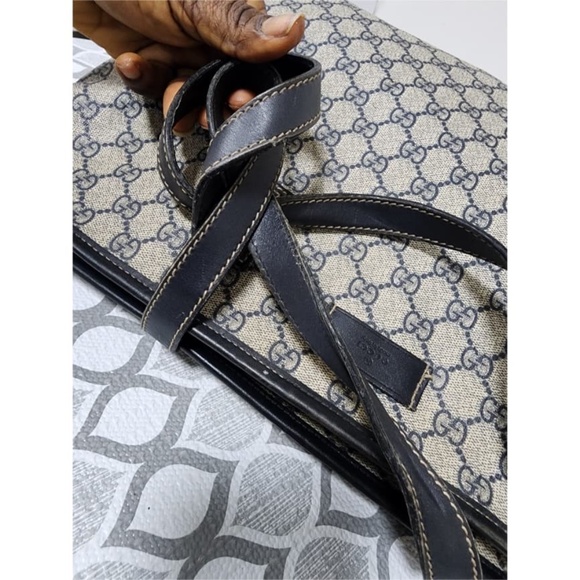 Authentic Gucci GG Supreme Tote Bag Beige/Dark brown - Picture 7 of 15